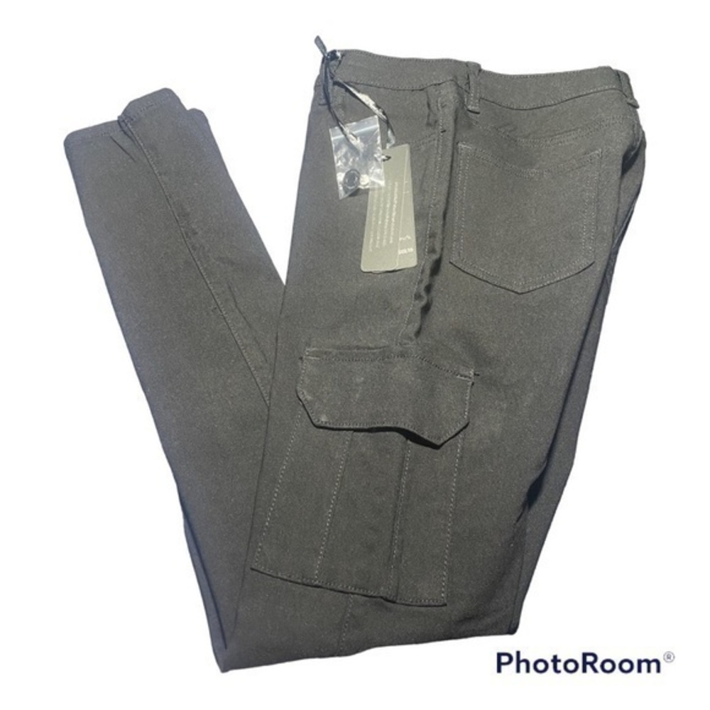 Black Roma Studio Skinny Cargo Pants